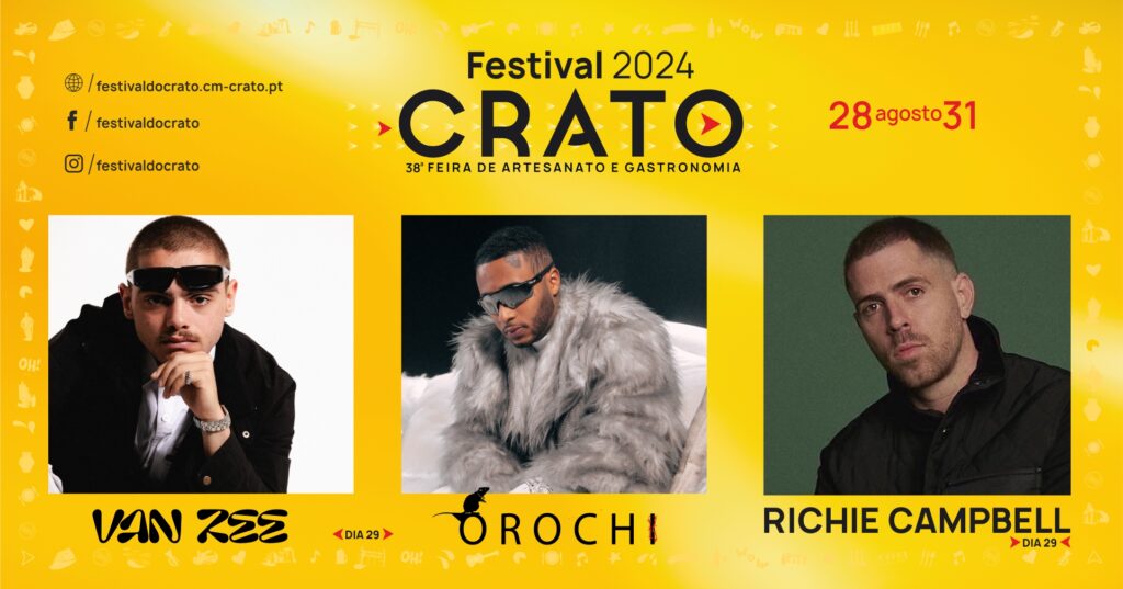 VAN ZEE, OROCHI e RICHIE CAMPBELL são as novas confirmações da edição 2024!