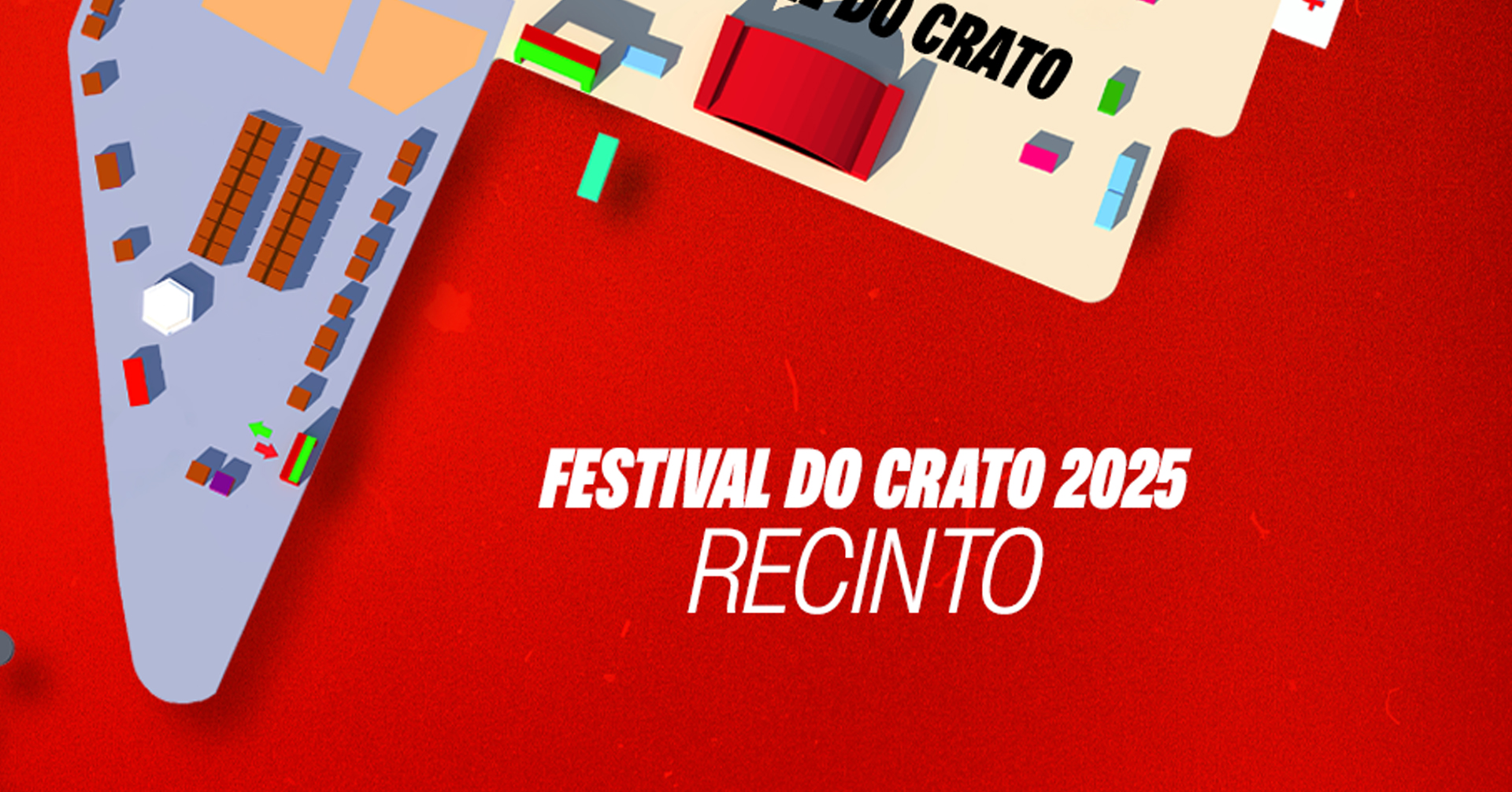 Mapa do festival e Feira de Artesanato e Gastronomia