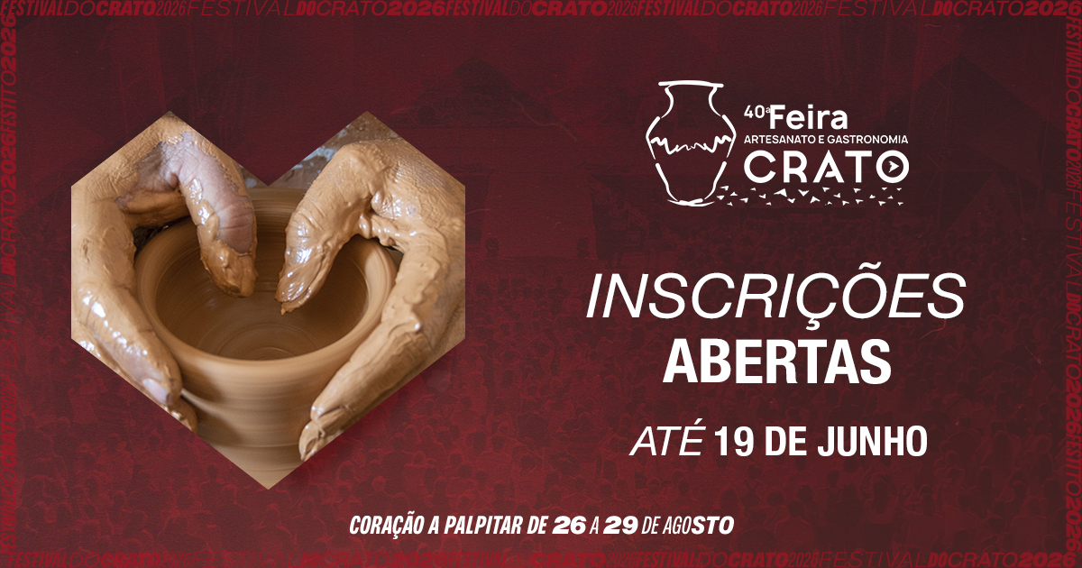 Inscrições para a Feira de Artesanato e Gastronomia 2026 já disponíveis!